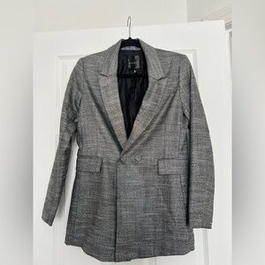 Dynamite Charcoal Silver Textured Blazer size S